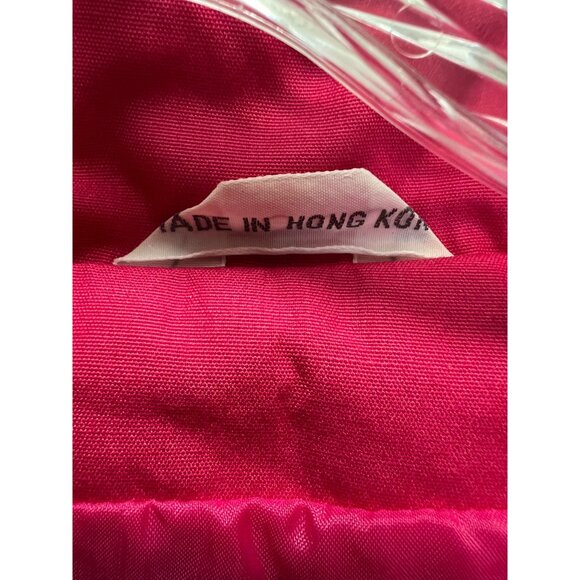 Vintage Nordstrom Town Square Womens Fuchsia Windbreaker Jacket With Zip Front & - Picture 4 of 7